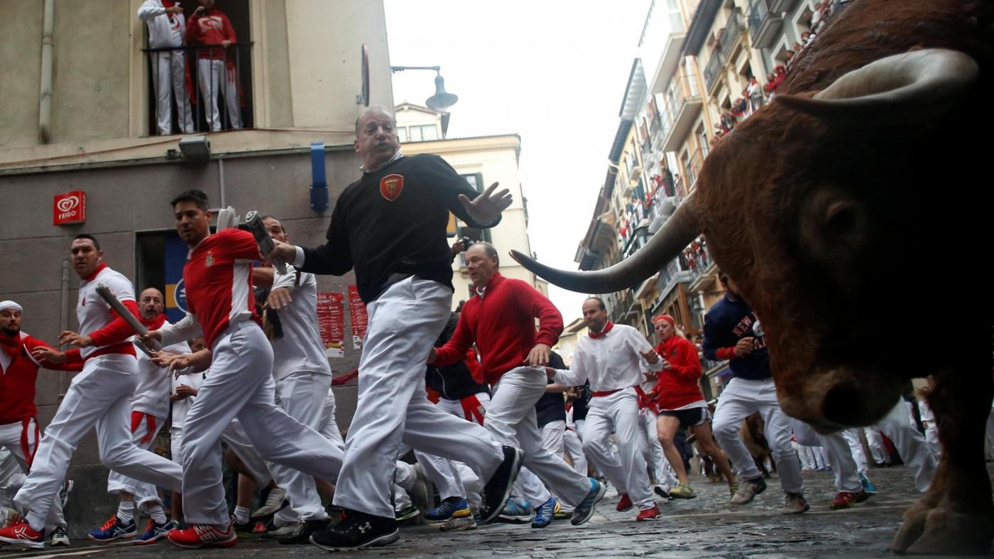 Foto Pamplona Altri Feriti Alla Corsa Dei Tori Di San Firmino Lapresse