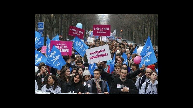 Francia 340mila In Marcia A Parigi Contro Matrimoni Gay LaPresse