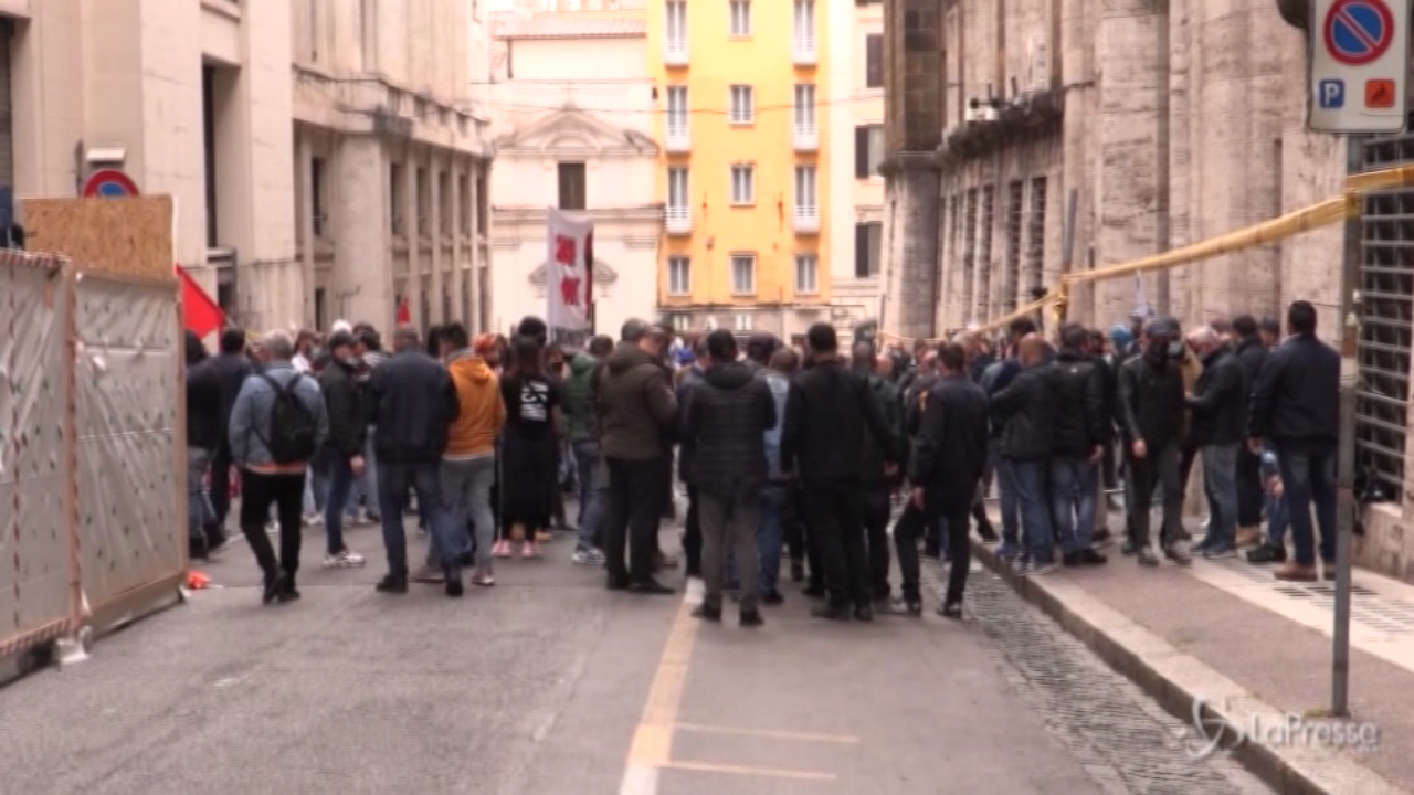 Roma Manifestazione Dei Lavoratori TNT E FedEx Di Piacenza