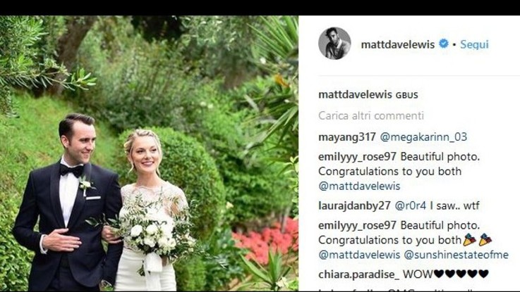 Matthew Lewis si è sposato: matrimonio all'italiana per il Neville di "Harry Potter"