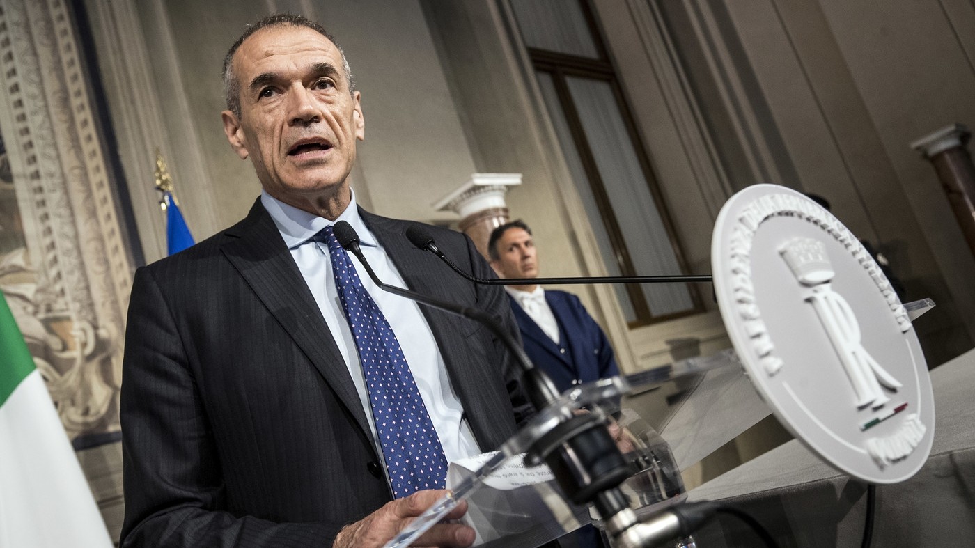 Governo, Cottarelli: “Nessuna proposta di ministero in esecutivo Conte”