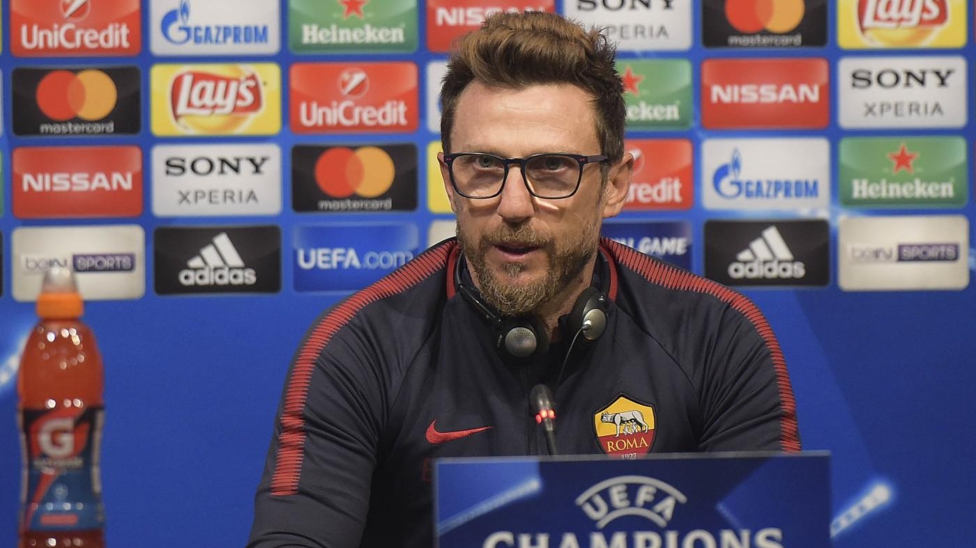 Champions, Di Francesco senza paura: “L’ambizione della Roma è arrivare in finale”
