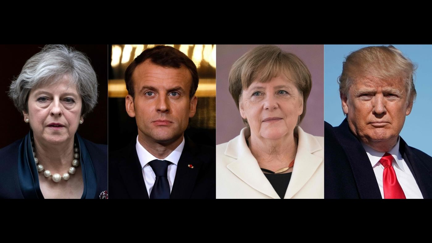 Asse Merkel-May-Macron contro i dazi: “Se Usa continua Ue difenderà i suoi interessi”
