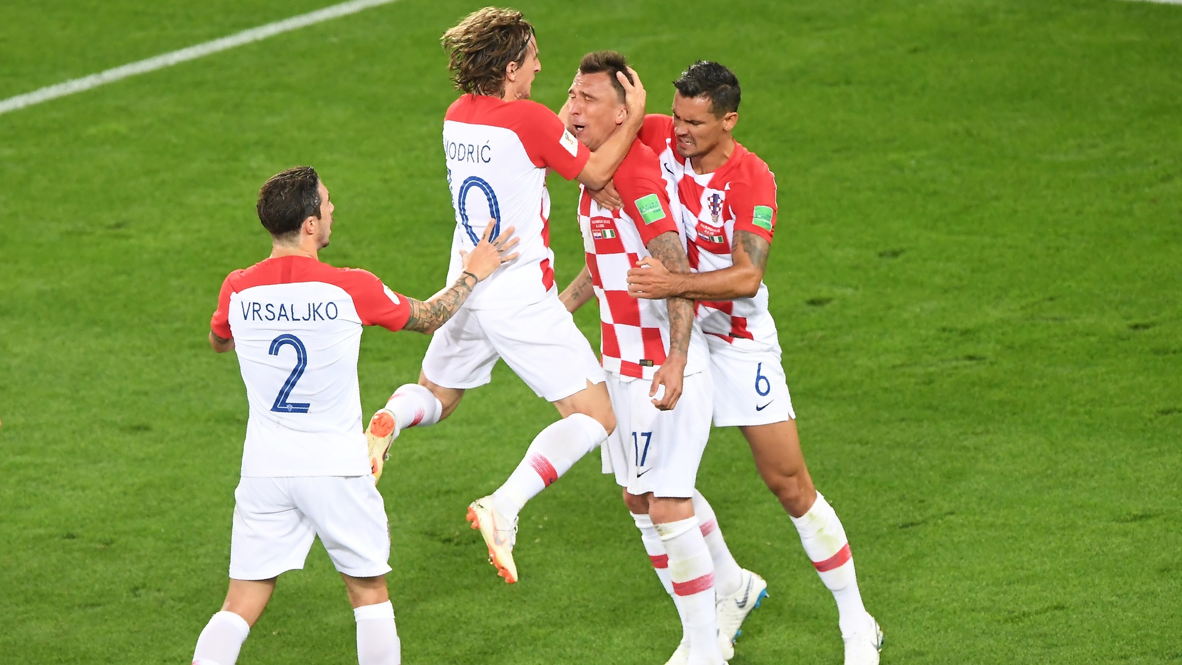 Mandzukic e Modric, la Croazia supera la Nigeria 2-0