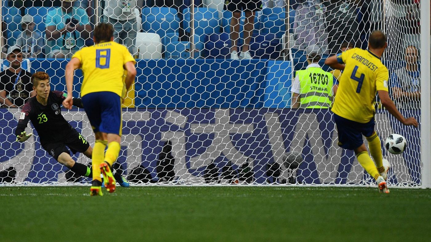 Russia 2018, Svezia ok al debutto: Granqvist stende Corea su rigore