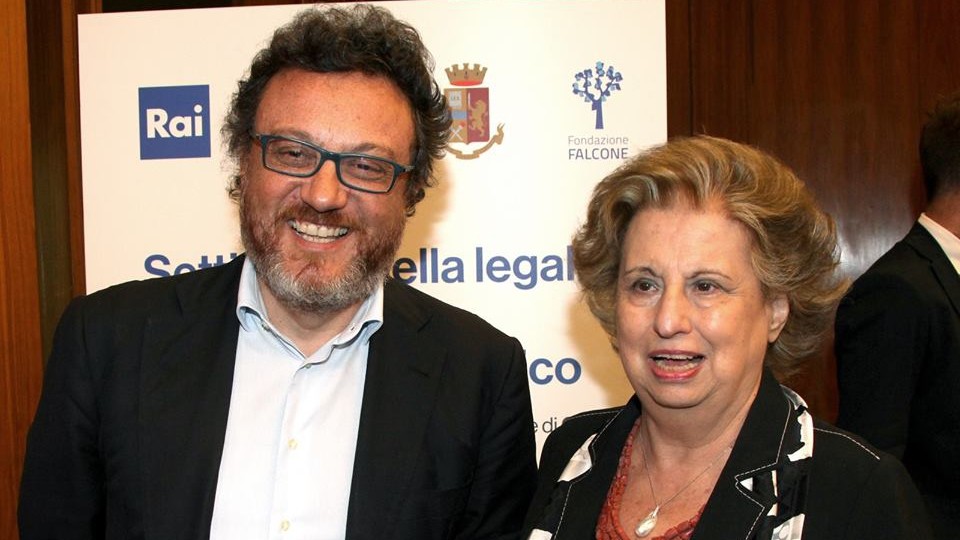 Legalità, Maria Falcone premia con una medaglia impegno Rai