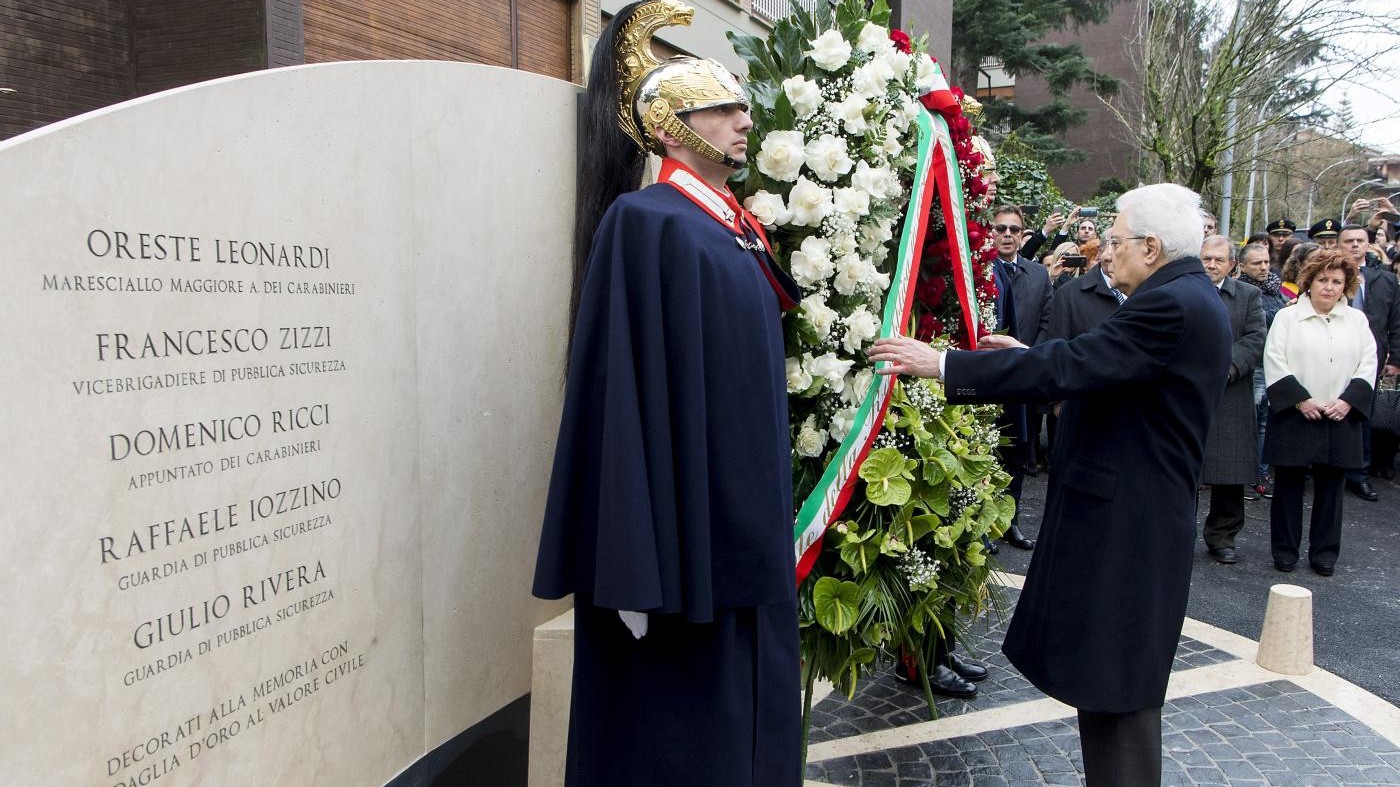 40 anni fa il rapimento di Aldo Moro, la commemorazione in via Fani