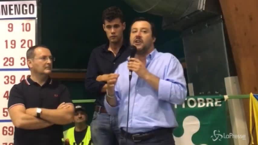 Salvini a Martinengo: “O al governo o al voto”