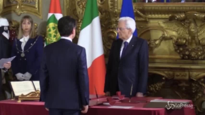 Governo, il giuramento di Giuseppe Conte