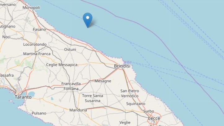 Terremoto, scossa nel Brindisino: paura in Salento