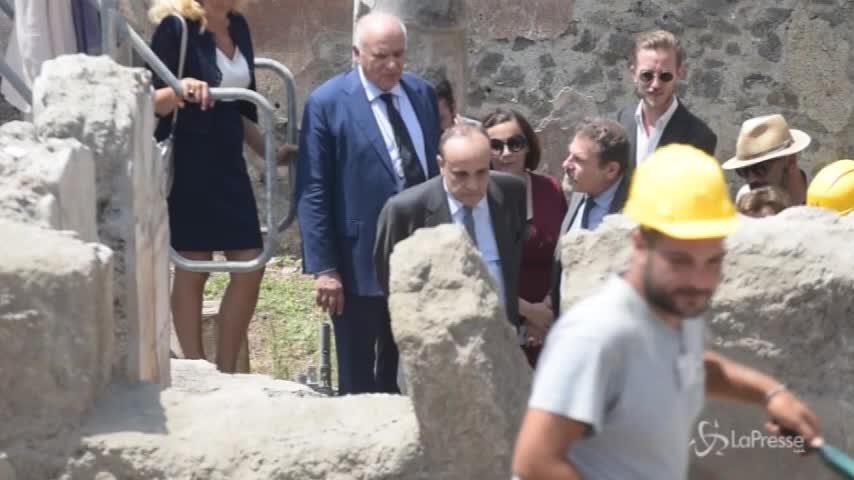 Bonisoli visita gli scavi di Pompei