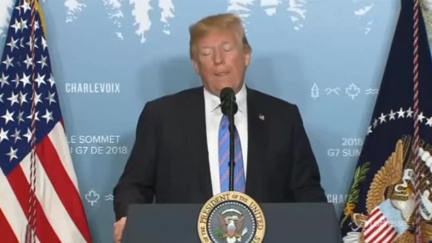 Trump al G7: “Molto fiducioso riguardo all’incontro con Kim Jong Un”