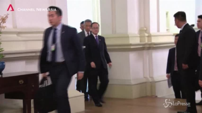 Kim Jong Un a Singapore incontra il premier della città stato