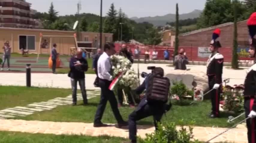 Amatrice, l’omaggio di Conte alle vittime del sisma