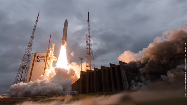 Ariane5 porta in orbita due satelliti giapponesi e inglesi