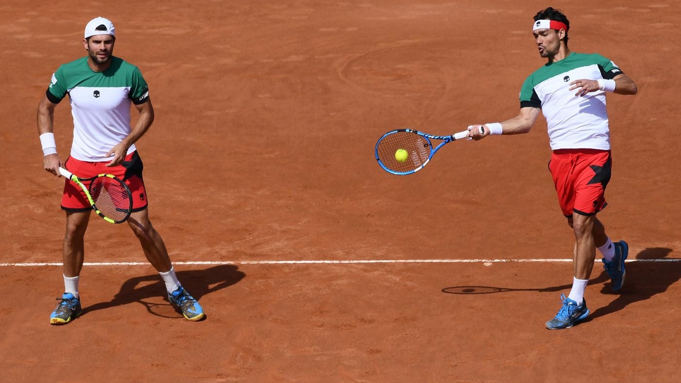 Coppa Davis, Italia-Francia 1-2: Bolelli-Fognini ko in doppio