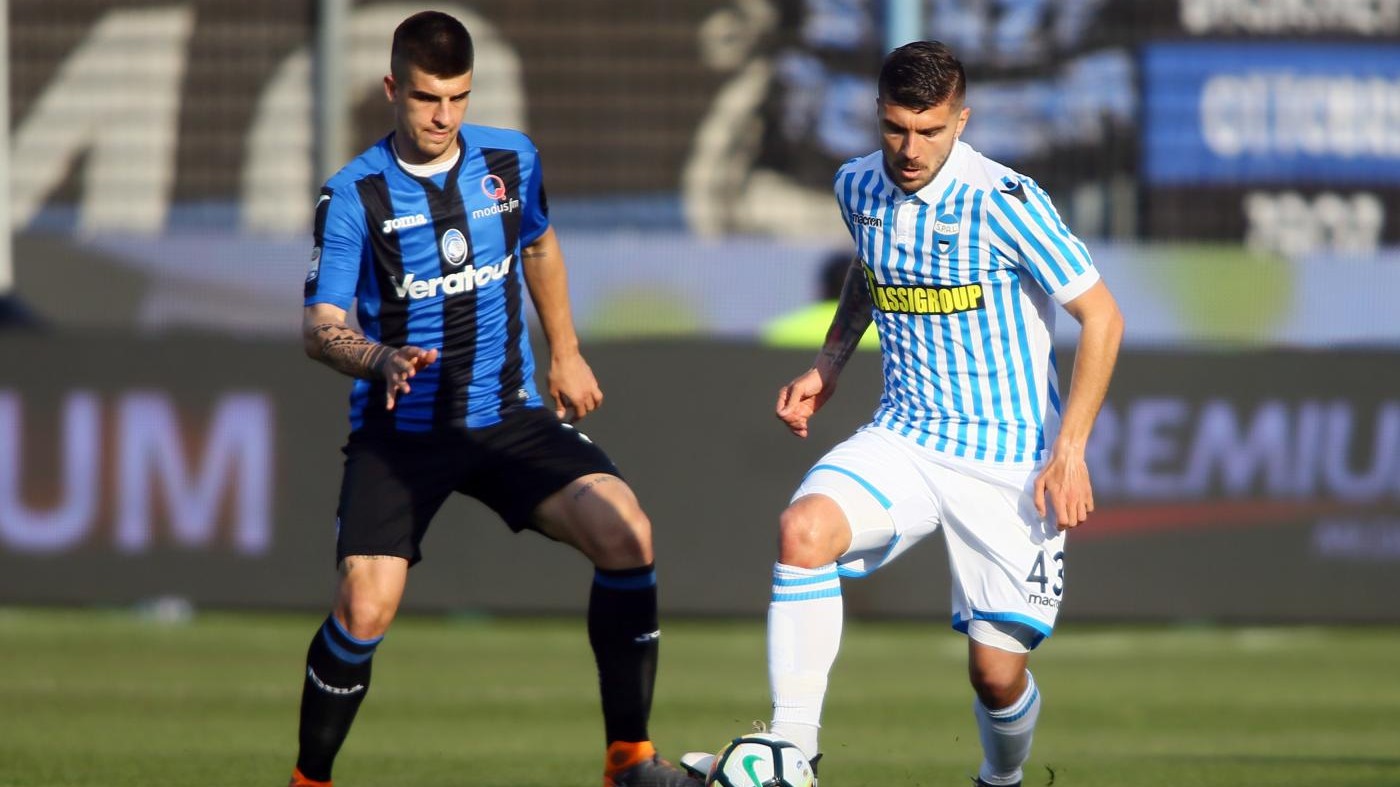 De Roon risponde a Cionek: Spal-Atalanta 1-1