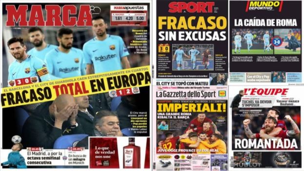 La stampa spagnola celebra la Roma e attacca il Barça: “Flop senza scuse”