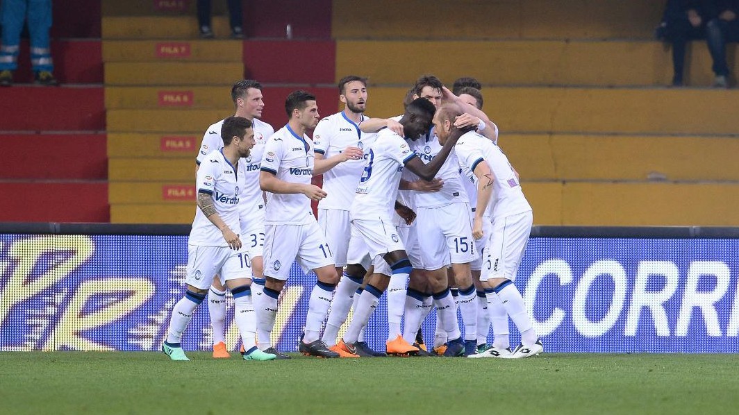 Serie A, tris Atalanta a Benevento: sanniti con un piede in B