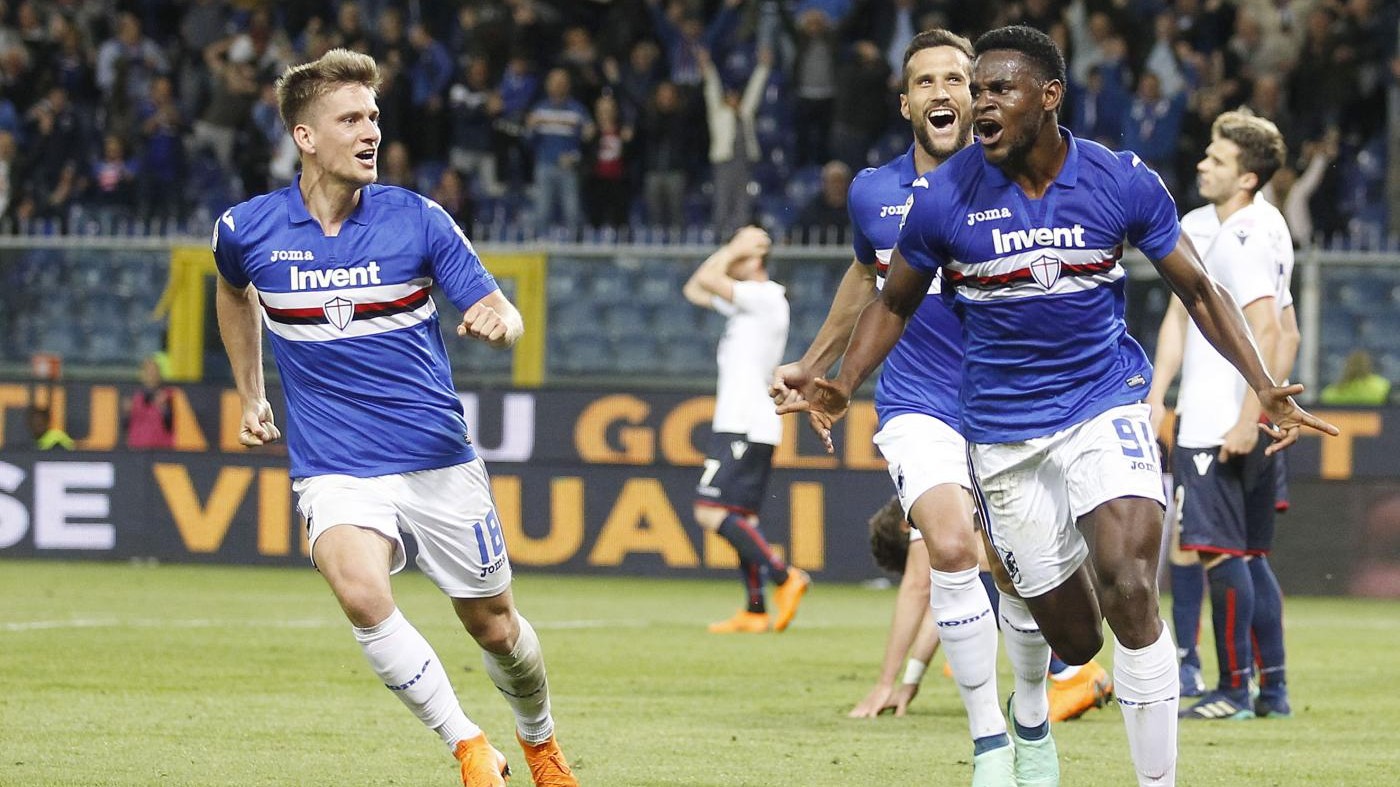 Samp, Zapata trova punti d’oro per l’Europa. Bologna sfortunato