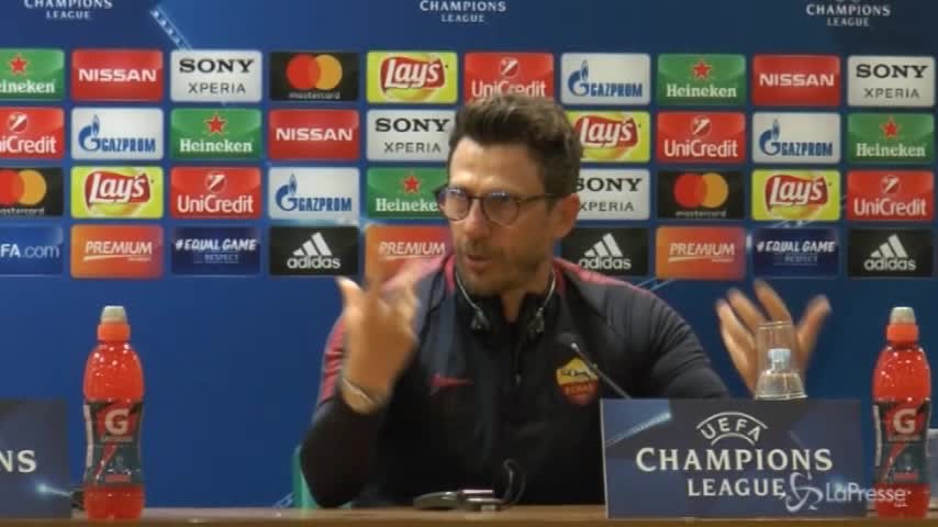 Champions, Di Francesco: “Vogliamo la rimonta”