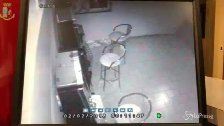 Reggio Emilia, ladri in un bar, le immagini della videosorveglianza