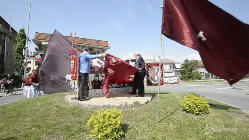 Borgaro, Inaugurato (di nuovo) il monumento al Grande Torino