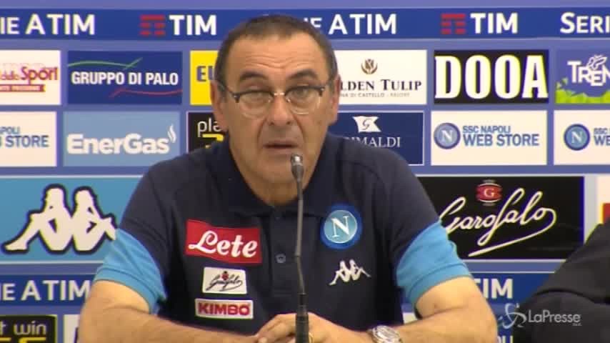 Napoli, Sarri: “Amore reciproco coi tifosi napoletani”