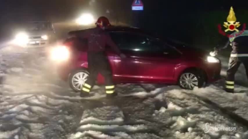 Spettacolare grandinata, Varesotto imbiancato