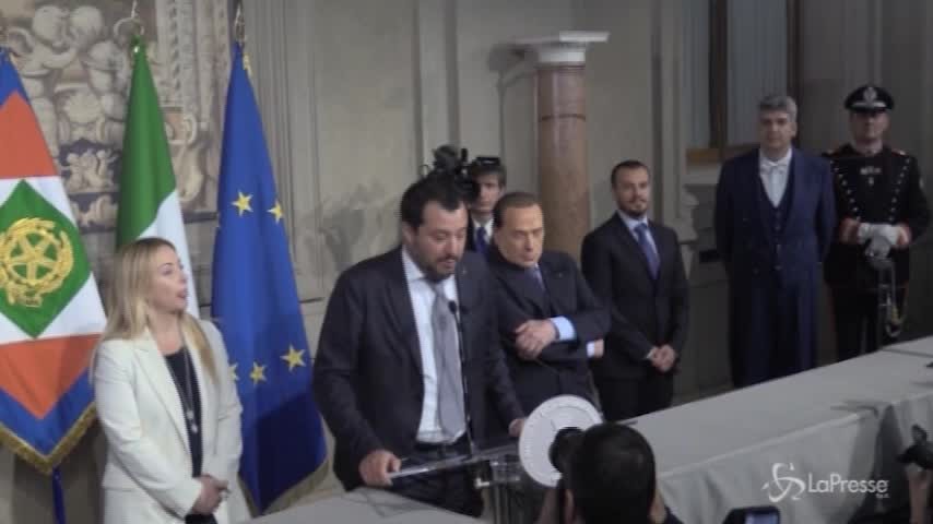 Consultazioni, Salvini: “Data disponibilità a fare governo centrodestra”