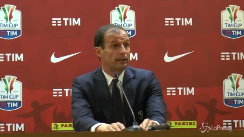 Coppa Italia, Allegri: “La squadra sta bene. Ma la pioggia ci ha aiutati a correre”