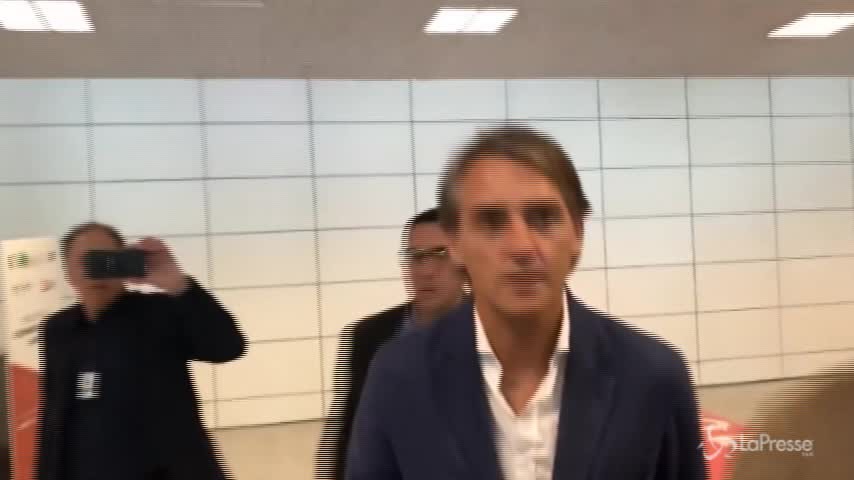Mancini sbarca a Roma: “La Nazionale? Non c’è ancora niente”