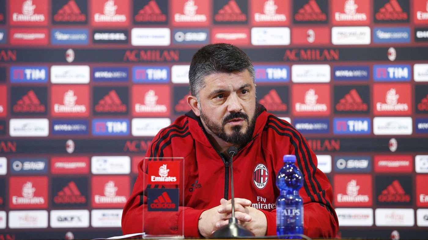 Milan, Gattuso: “Ko Arsenal? Una legnata che ci farà crescere”