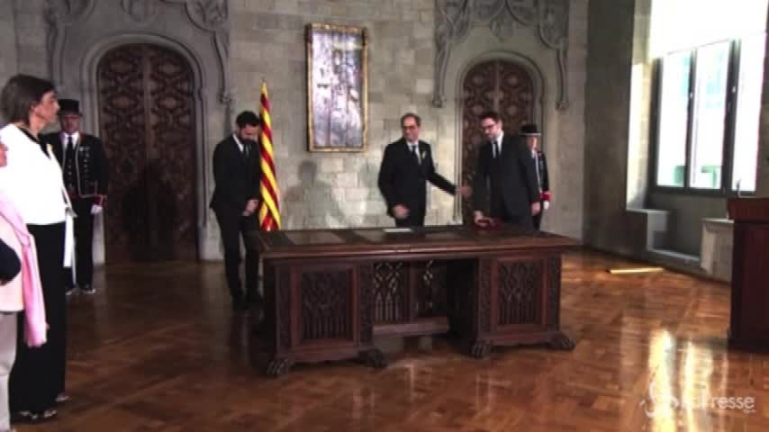 Quim Torra: “Giuro fedeltà al popolo catalano”