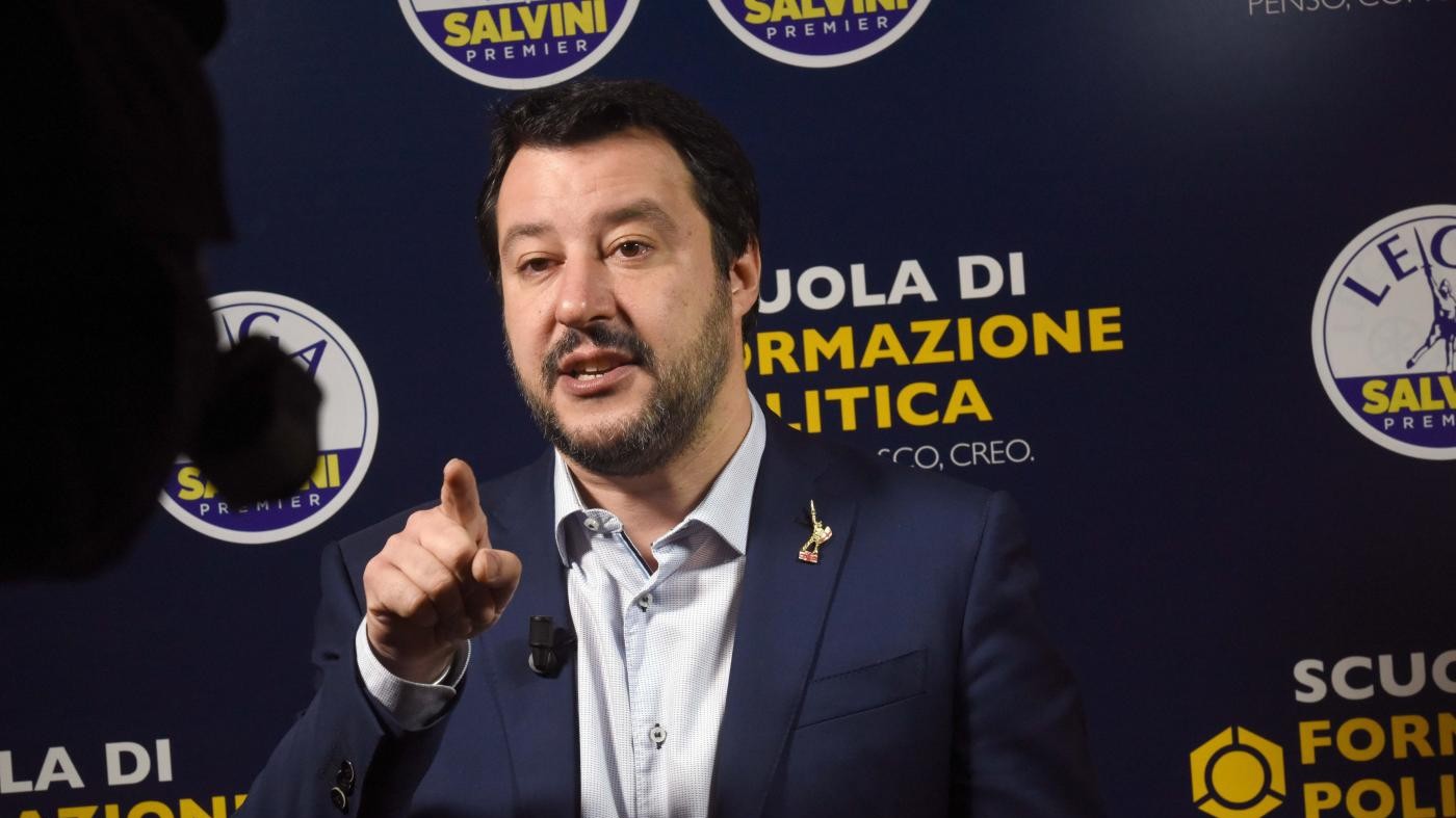 Salvini: “Mai nella vita governerò con Renzi, no al governo con chiunque”