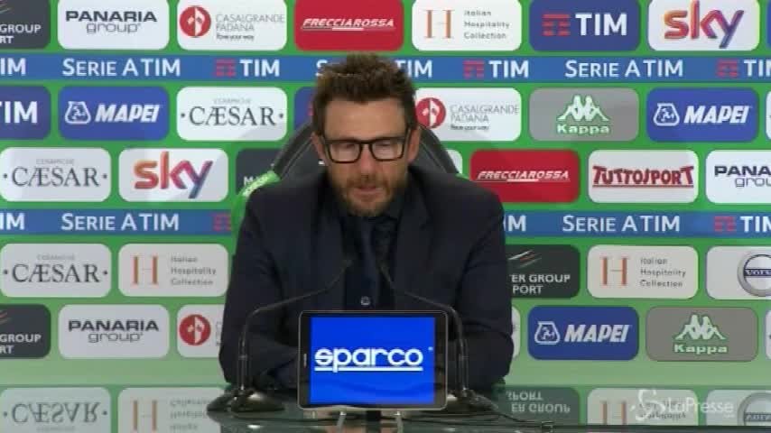 Sassuolo-Roma, Di Francesco: “Squadra da migliorare”