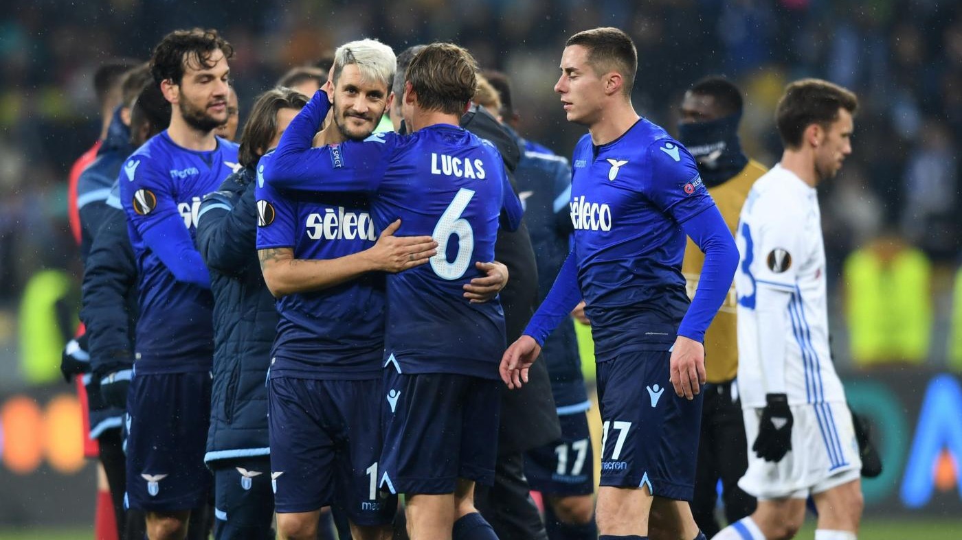 Europa League, Leiva-De Vrij gol: Lazio vince 2-0 a Kiev e vola ai quarti