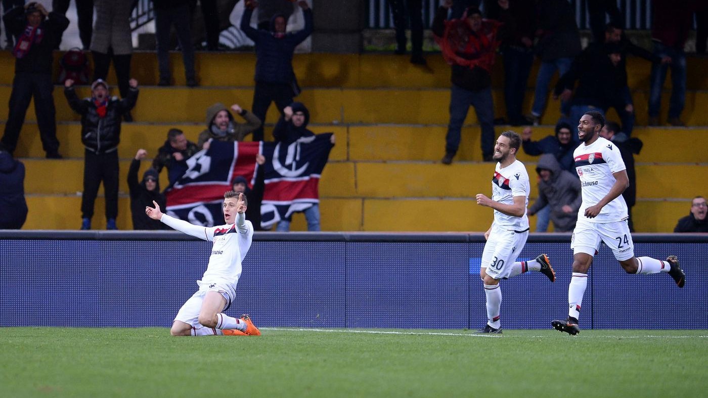 Serie A, Cagliari ribalta Benevento nel recupero: 2-1 al Vigorito