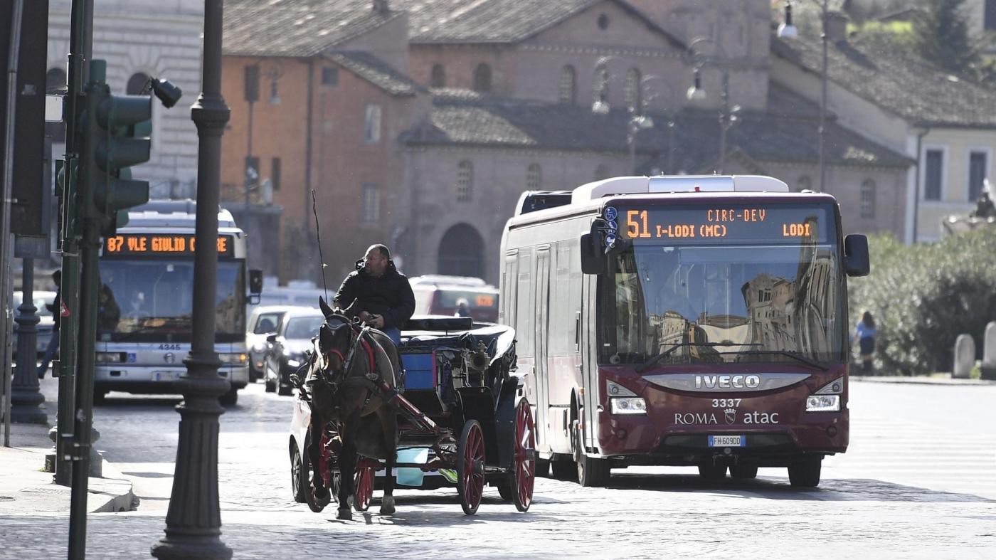Domenica ecologica a Roma: blocco totale auto, potenziata rete bus e metro