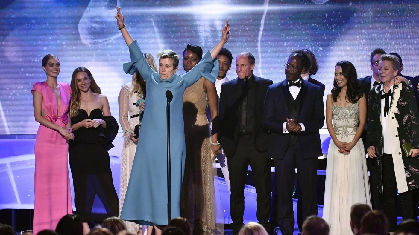 SAG Awards 2018, sul palco solo donne. E “Tre manifesti a Ebbing, Missouri” vincitore assoluto
