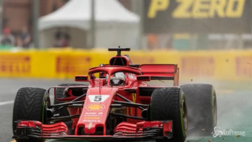 F1: Vettel primo in Australia, sul podio anche la rossa di Raikkonen