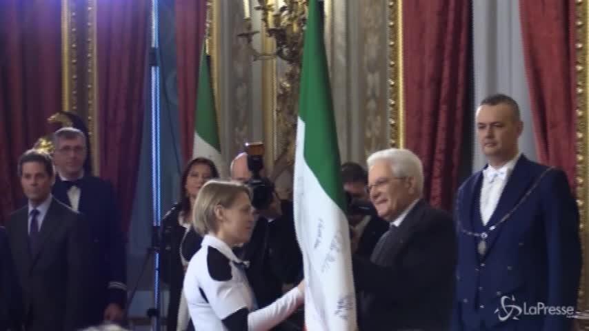PyeongChang 2018, bandiera riconsegnata a Mattarella