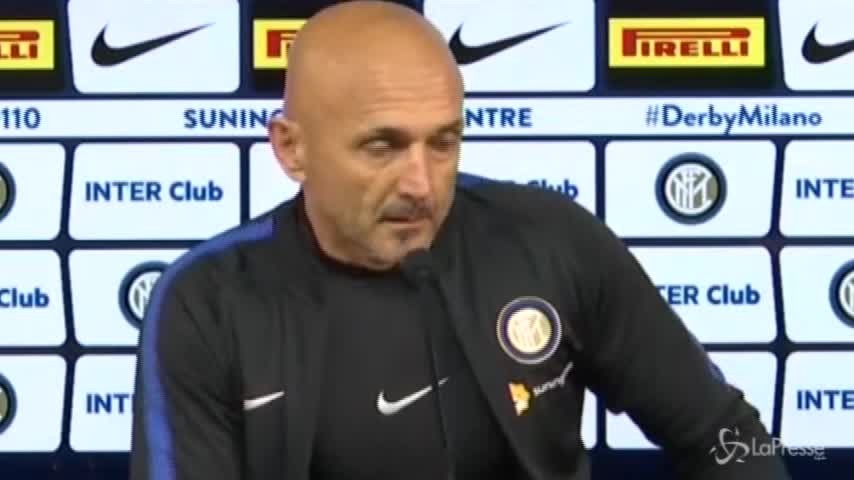 Spalletti: “Derby partita che vale moltissimo, il Milan ha qualità”
