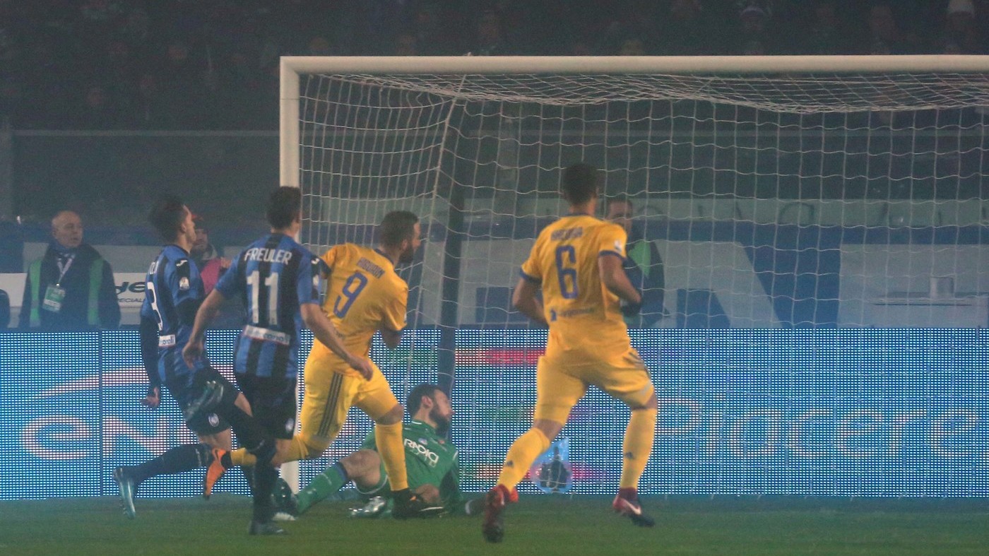Coppa Italia, Higuain gol, la Juve vince l’andata con l’Atalanta