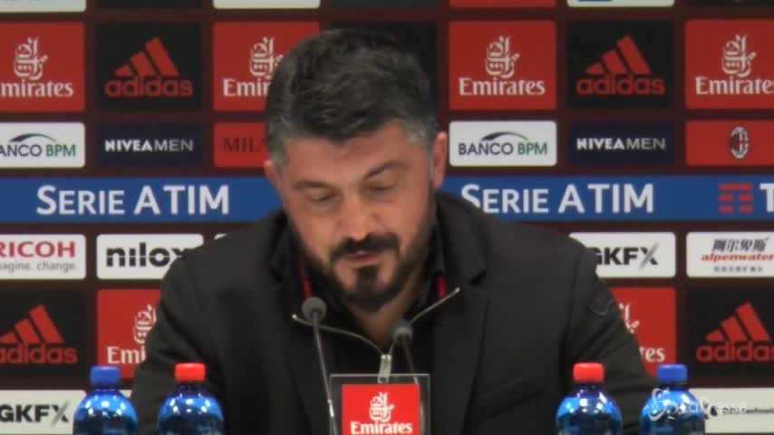 Derby, Gattuso: “Teniamoci stretto questo punto”