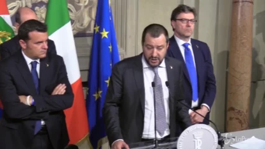 Salvini al Quirinale: “No al governo a tempo. Spero di essere premier”