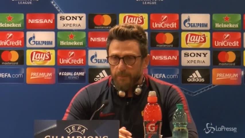 Champions, Di Francesco: “Con il Barcellona in campo la migliore formazione”