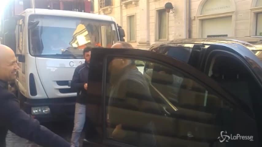 Roma, l’arrivo del presidente giallorosso Pallotta