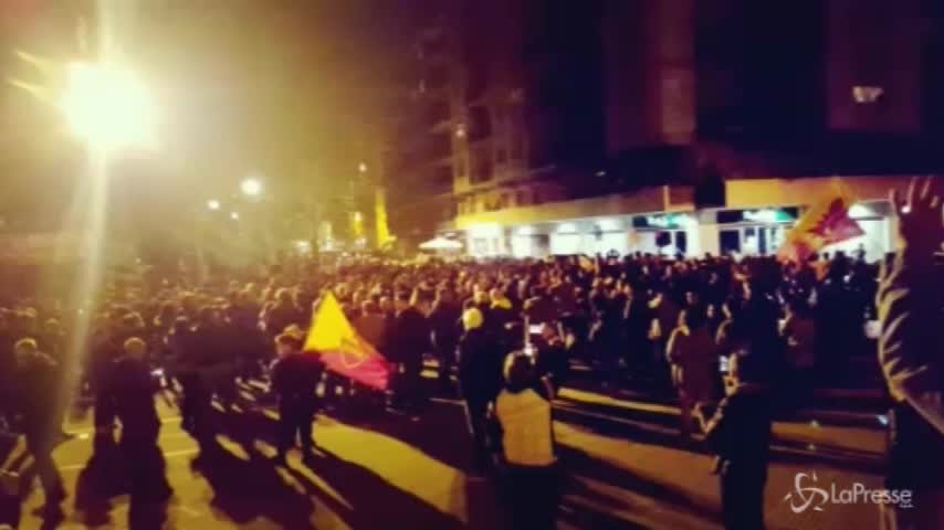 Champions, a Roma esplode la festa dei tifosi giallorossi