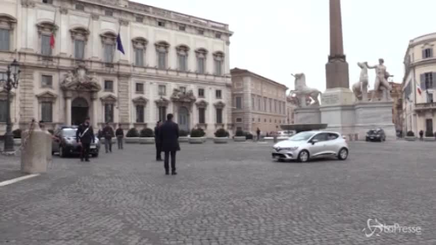 L’arrivo di Di Maio al Colle